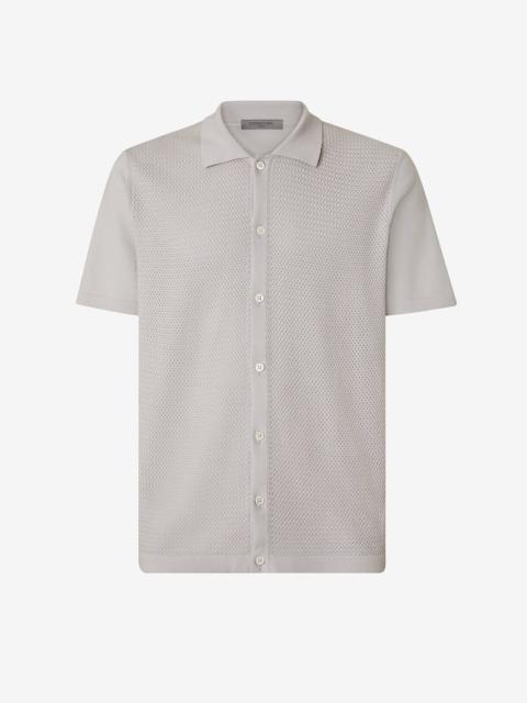 CORNELIANI White knitted shirt