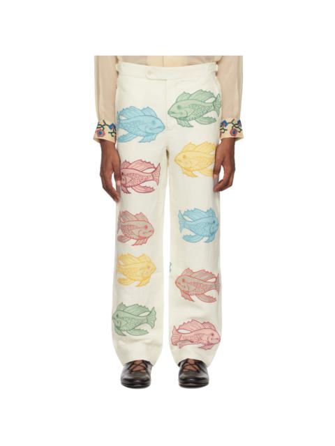 Off-White Piscine Appliqué Trousers