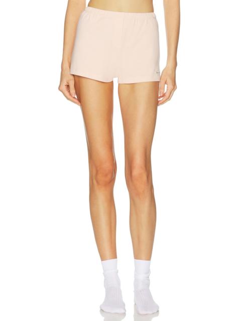 Sporty & Rich Signature Logo Ribbed House Short