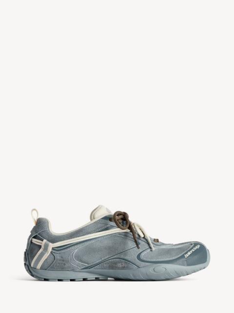 BALENCIAGA Women's Radar Velvety Sneaker in Grey/off White/brown
