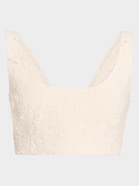 FRAME The Jacquard Crop Top