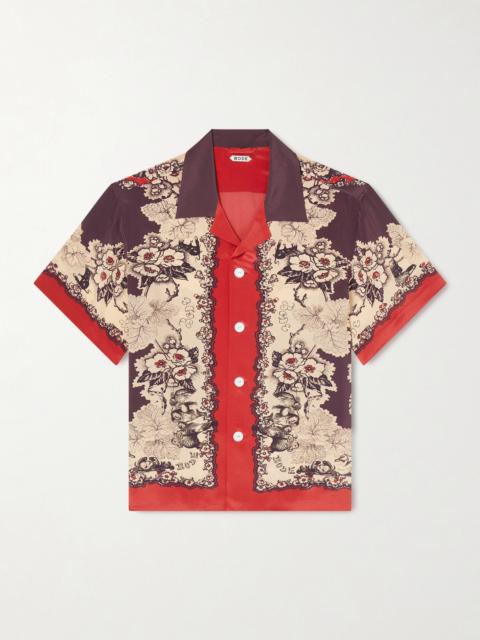 BODE Storybook Camp-Collar Printed Silk Shirt