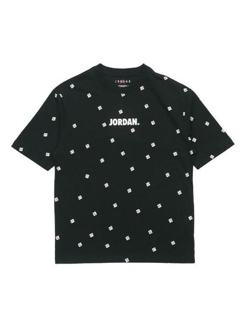 Jordan Air Jordan Men's Logo Print Crew Neck Short-sleeved Black CZ5186-010