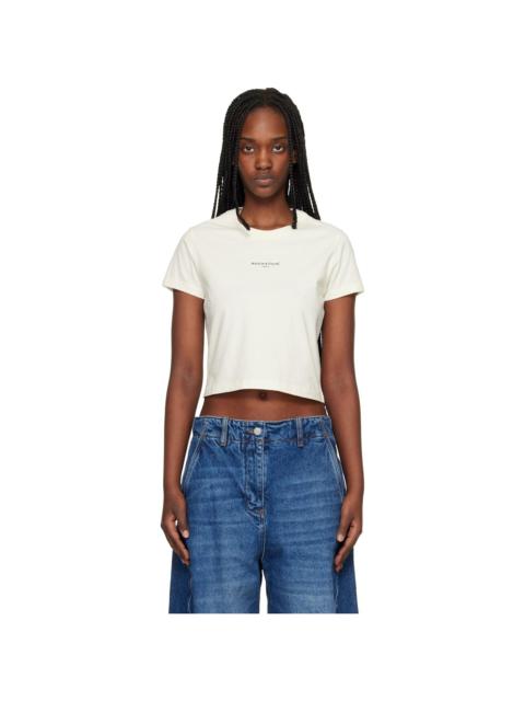 Maison Kitsuné Beige 'Maison Kitsuné Paris' Baby T-shirt