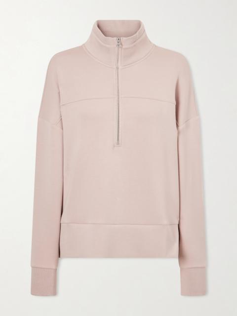 VARLEY Kayleigh Paneled Jersey Half-zip Sweater