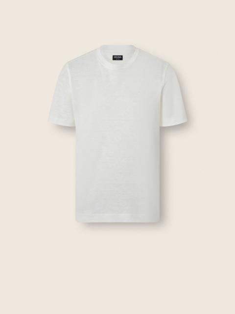 WHITE OASI LINO T-SHIRT