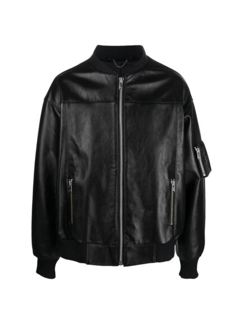 x Ufo361 leather bomber jacket