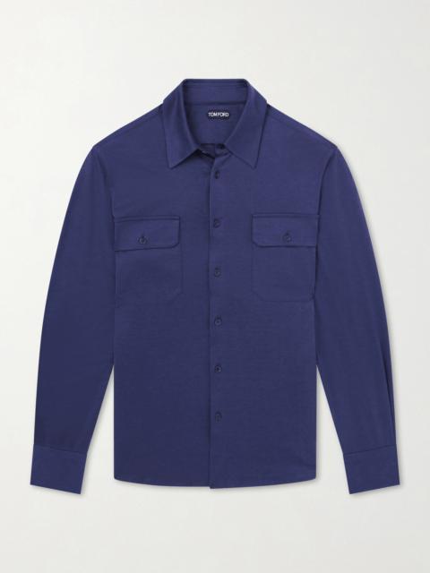 TOM FORD Silk and Cotton-Blend Shirt