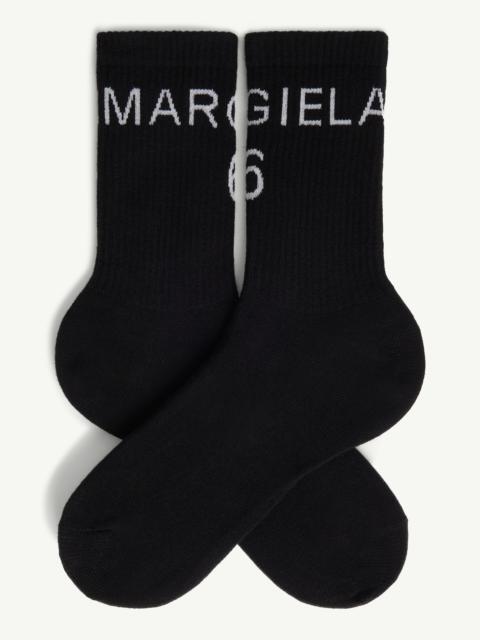 MM6 Maison Margiela Margiela 6 logo knit socks