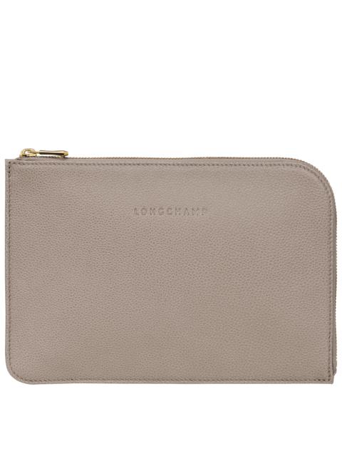 Longchamp Le Foulonné Pouch Turtledove - Leather