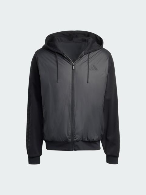 adidas Essentials CLIMAWARM 3-Stripes Insulated Hooded Hybrid Jacket