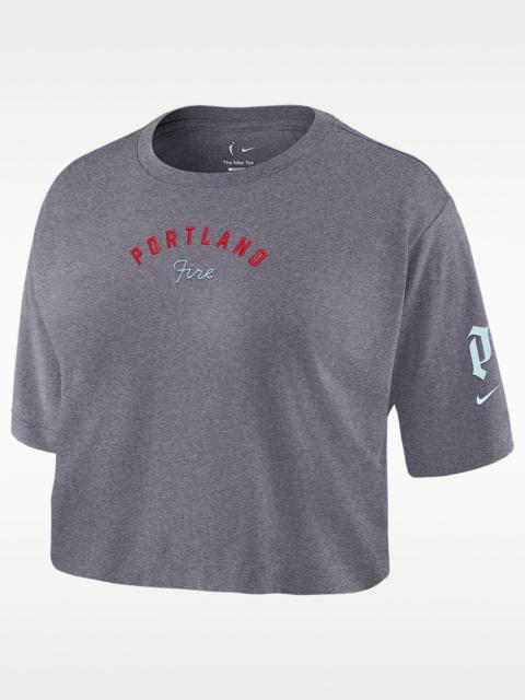 Nike Portland Fire Women's WNBA Cropped T-Shirt