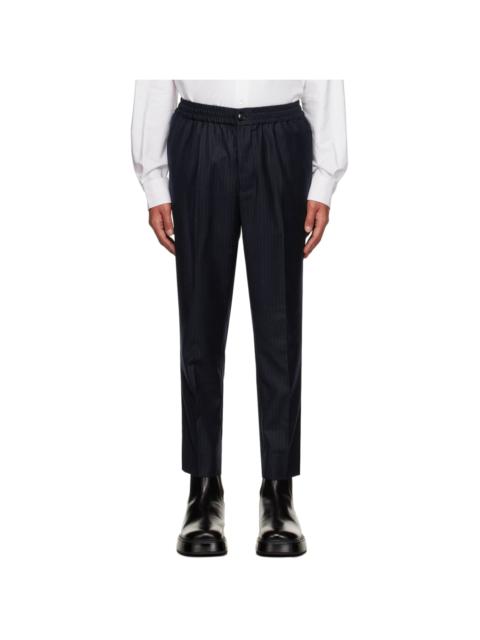 Navy Drawstring Trousers