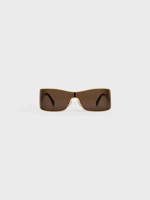 CELINE Triomphe Metal Racer Sunglasses in Metal