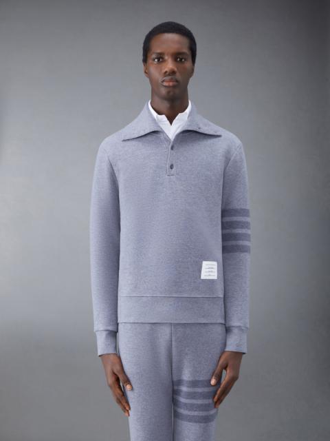 Thom Browne Wool Loopback 4-Bar Funnel Neck Pullover