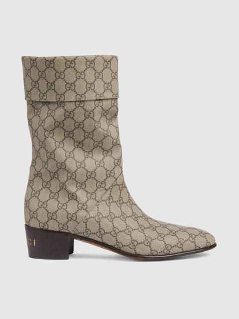 GUCCI Men's GG heeled boot