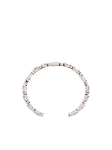 Valentino Ovalette cuff bracelet in metal with Swarovski® crystals