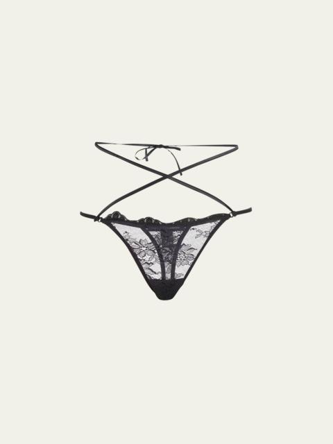 KIKI DE MONTPARNASSE Jolie Strappy Lace Thong