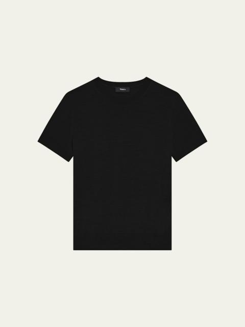 Theory Regal Merino Wool Short-Sleeve Crew T-Shirt