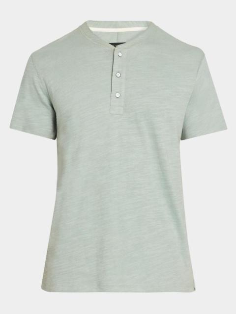 rag & bone Men's Slubbed Cotton Henley T-Shirt