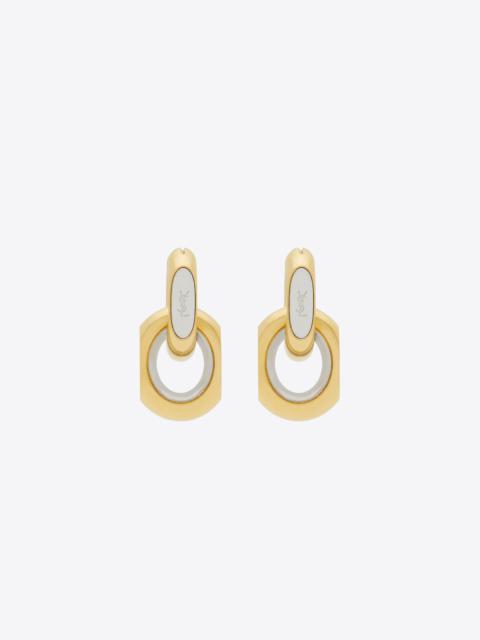 cassandre duo link earrings in metal