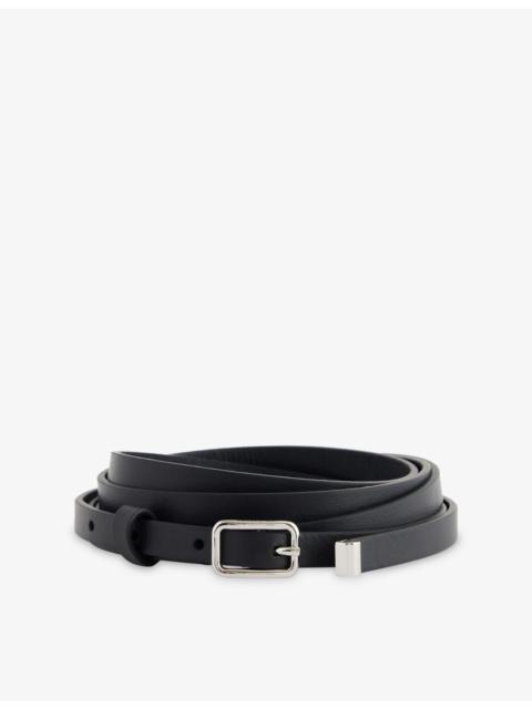 Givenchy Simple Buckle Leather Belt