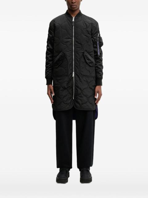 ALPHA INDUSTRIES quilted-pattern coat