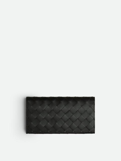 Bottega Veneta Intrecciato Long Wallet With Coin Purse