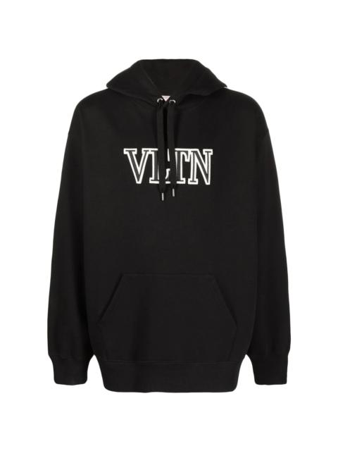 Valentino logo-print cotton hoodie