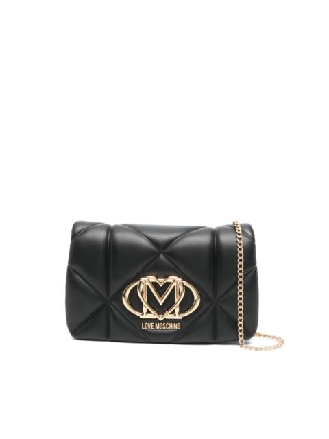 Moschino logo-plaque cross body bag