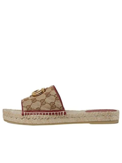 GUCCI Women's GG matelassé canvas espadrille sandal