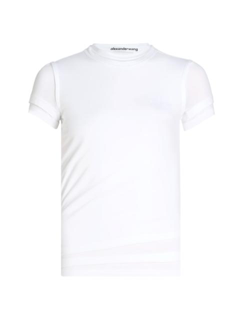 Alexander Wang Women's Layered Cotton T-Shirt - White