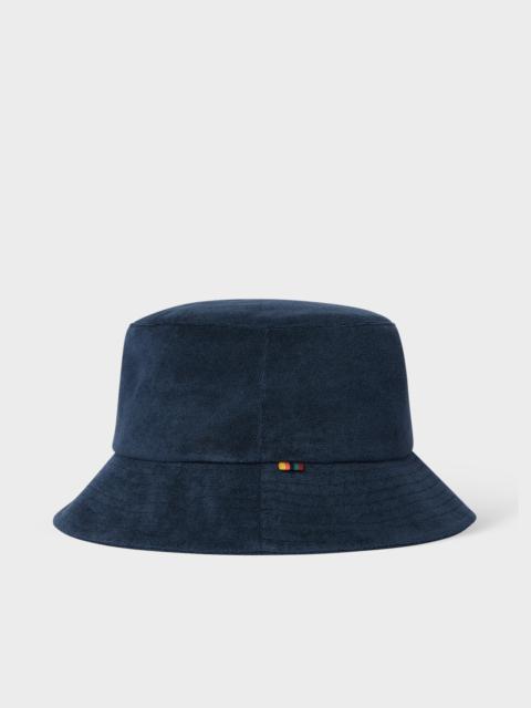 Paul Smith Navy Cotton-Blend Towelling Bucket Hat
