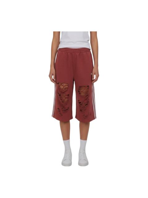 adidas (WMNS) adidas Knit Jorts Mid Length Shorts 'Red' LE7123