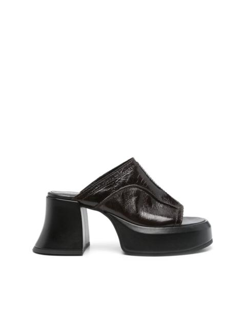 MIISTA 80mm leather sandals