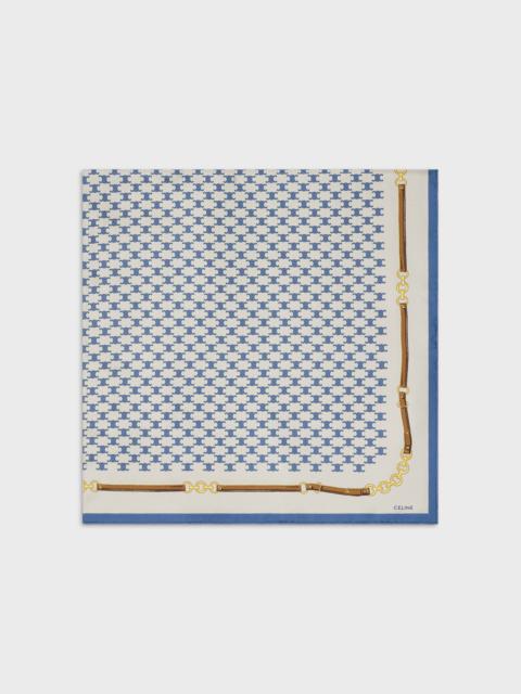 CELINE HERITAGE SILK TWILL SQUARE SCARF