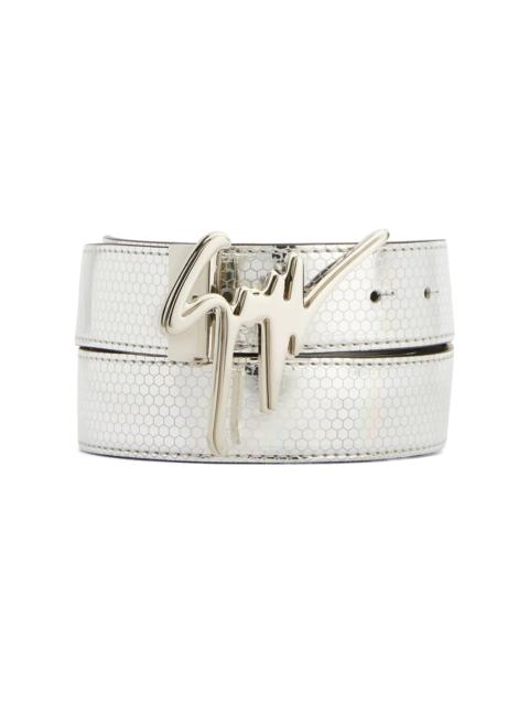 Giuseppe Zanotti Signature buckle geometric-print belt