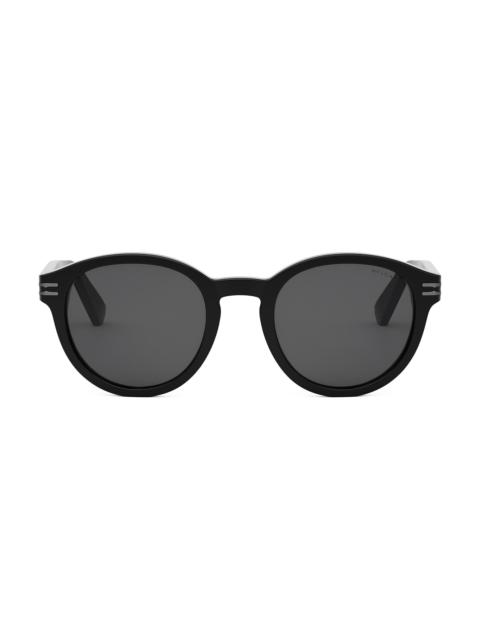BVLGARI Men's B. Zero1 50MM Round Sunglasses - Black Dark Grey