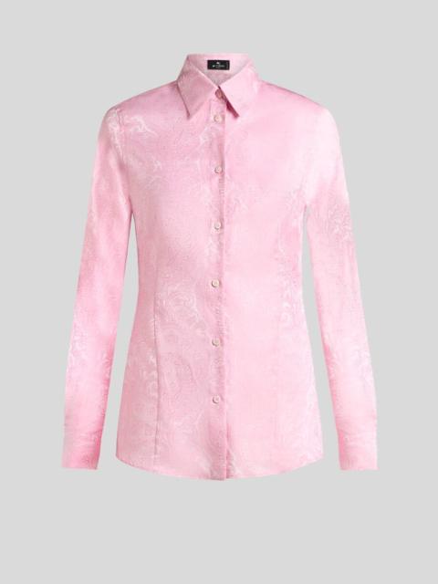 Etro FIGURE-HUGGING PAISLEY JACQUARD SHIRT