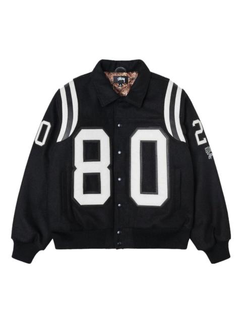 Stussy 80 Wool Varsity Jacket 'Black' 115713