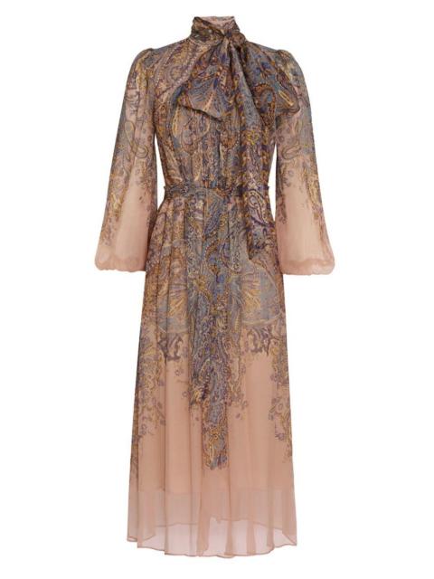 Zimmermann LYRICAL TIE NECK BILLOW DRESS