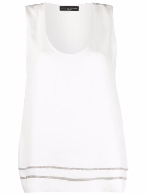 FABIANA FILIPPI chain-link trim vest top