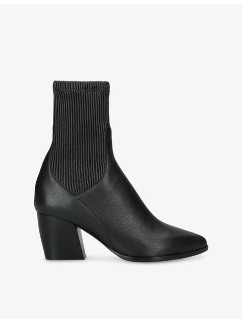 Pierre Hardy Rodeo Grain Leather Heeled Ankle Boots