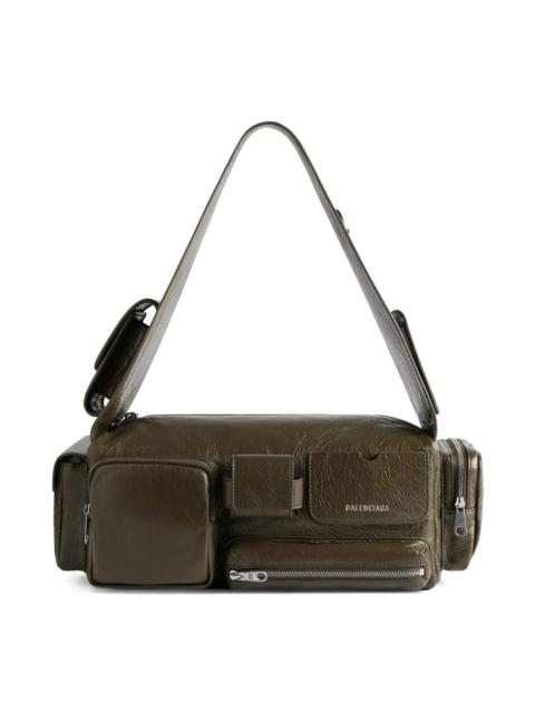 BALENCIAGA Men's Superbusy Small Sling Bag - Dark Green