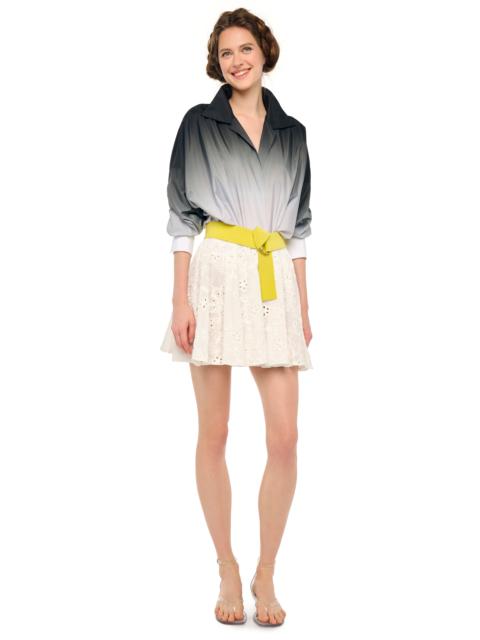 NORMA KAMALI FLARED MINI SKIRT