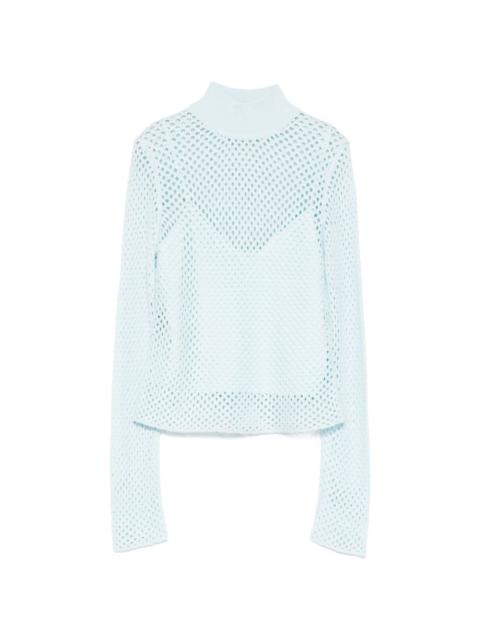 SIMKHAI openwork turtleneck sweater