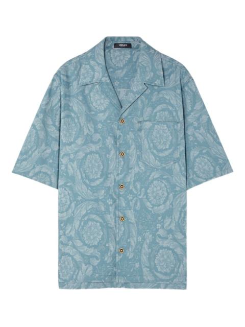 VERSACE Barocco-print short-sleeve shirt