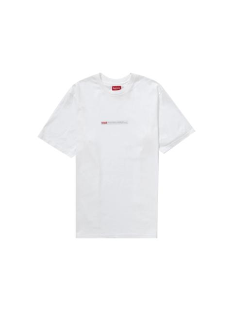 Supreme Supreme Property Label S/S Top White