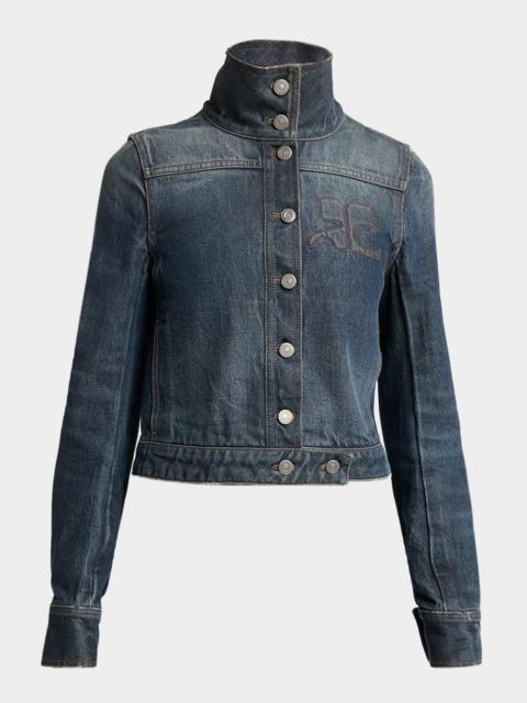 courrèges Reedition Vintage Denim Jacket