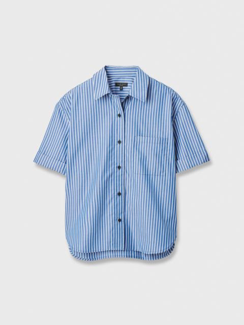 rag & bone Connie Short-Sleeve Poplin Shirt